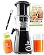 NUTRI-PRESS Slow Juicer Obst & Gemüse Entsafter - BPA-frei, 350 Watt, Sehr Leise, Ideal für Einsteiger Inkl. To Go Slow Juice Trinkflasche + Rezepte App