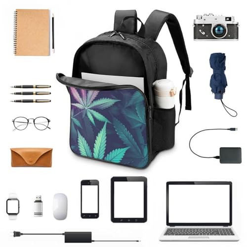 Mochila escolar impermeable de hojas de palmera para evitar libros mojados 4