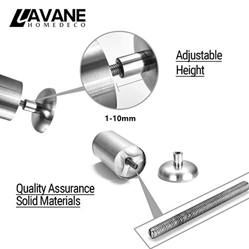 12 Inch / 30Cm Furniture Legs, La Vane Set Of 4 Stainless Steel Cabinet Feet For Cupboard Sofa Kitchen Couch Bookcase #TOP2