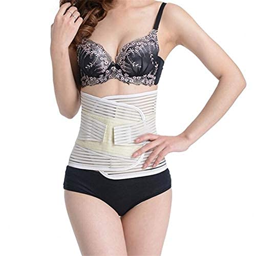 Correttore Posturale Corsetto Ortopedico Cintura di Sostegno per la Schiena Cintura per Schiena da Uomo Cintura Lombare Supporto per Colonna Vertebrale Tutore di Sostegno (Color : White, Siz