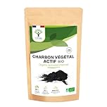 BIOPTIMAL - Charbon Végétal Actif Bio en Poudre - Digestion Santé intestinale - Ingrédient pour Pâtisserie ou Cosmétique - Dents blanches Masque - Fabrication et Origine France - 1kg