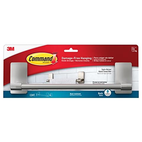 Command Towel Bar, Rust-resistant and Damage-free Cover