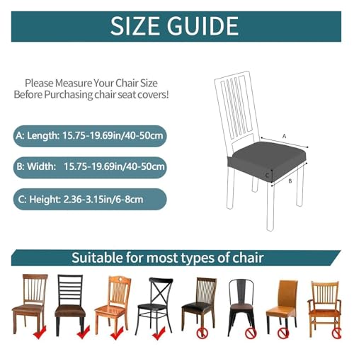 Housse de chaise salle à manger en velours extensible chic