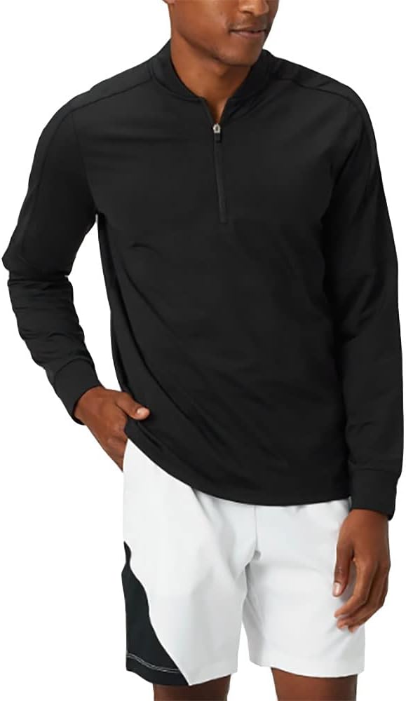 Fila Men's Essentials 1/4 Zip Pullover Black S