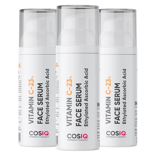 Cos-IQ 23% Vitamin C Face Serum for Glowing Skin, 30ml Pack of 3