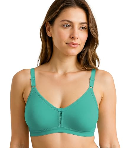Image of SONA M1020 Non-Padded Non-Wired Molded Medium Coverage T-Shirt Bra with Adjustable Straps