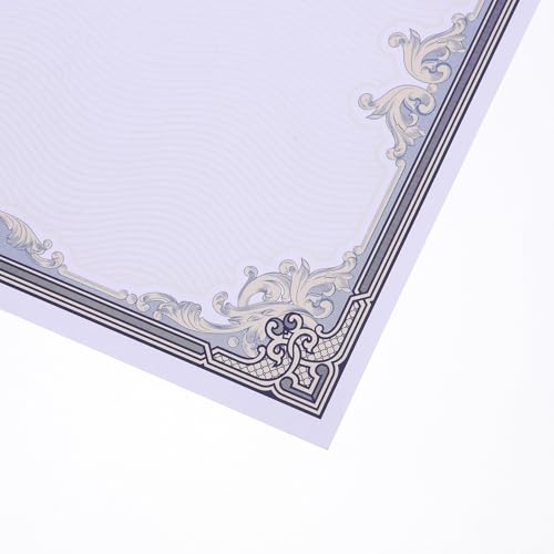 Papel para certificados de mérito para imprimir diplomas escolares azul paquete de 50 hojas 3