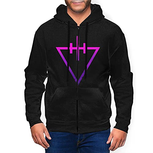 Goomix The Devil Wears Prada Men's Hoodie Athletic Fit Full Zip Hooded Sweatshirt Jacket Black
