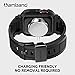 amBand Bands Compatible with Apple Watch 9/8/7/SE (3/2/1)/6/5/4/3 41mm/40mm/38mm Case Men, M1 Sport Series Rugged Case TPU Strap Military Protective Cover Bumper for iWatch 41/40 mm 38mm Men Black