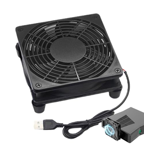 Ya en mundofriki.es: Ventilador de enfriamiento del enrutador - enfriador de muebles portátiles | Funda de computadora alimentada por USB con un fuerte flujo de aire alto, ventilador de enfriamiento´ mini
