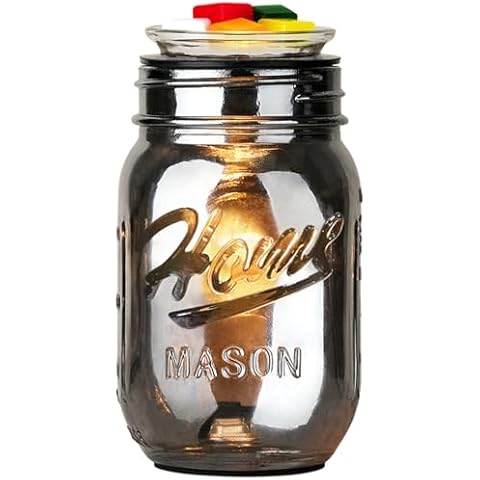 Pluggable Fragrance Warmer- Decorative Plug-in for Warming Scented Candle Wax Melts and Tarts or Essential Oils (Black) Cover