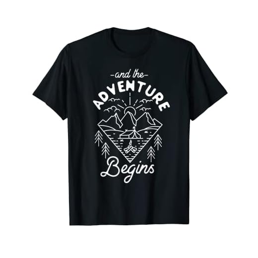 Tienda de campaña minimalista y comienza la aventura Camiseta