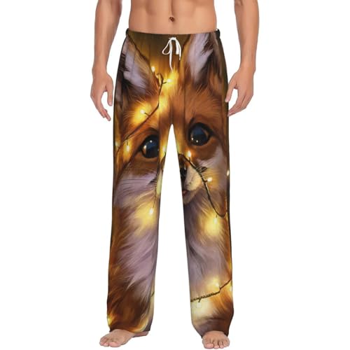 Pyjama en polaire homme renard pour des soirées cocooning