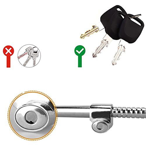 Bonikluba Universal Steering Wheel Lock Bar-Anti-Theft Steering Wheel Pedal Brake Lock Retractable Double Hook Car Security Device For Cars,Suv,Truck Etc With 3 Keys #TOP3