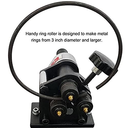 Kaka Industries Pr-3 Ring Roll Bender, 3Inch Manual Roll Bender,Manual Sheet Steel Ring Roll Bender Up To 1/4" Round Bar And 1" X 3/16" Flat Bar, Easy To Operate. #TOP6