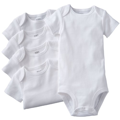 Carter's Unisex Baby Multi-Pack Bodysuits 126g387, White, 24 Months