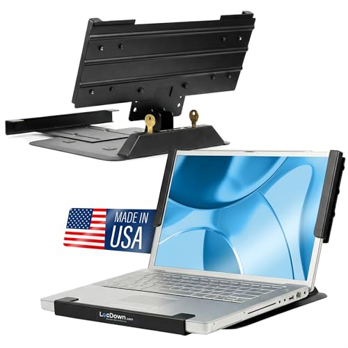 Soporte de seguridad para laptop ajustable de acero