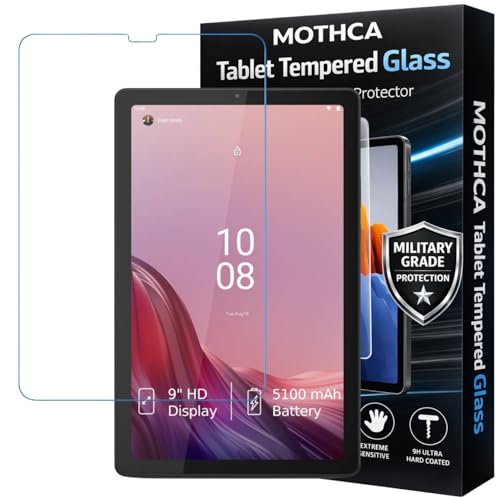 Image of Mothca Premium Tab Tempered Glass For Lenovo Tab M9 (9 inch) TB310FU With Installation kit (Pack of 1)