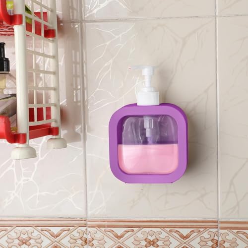 Image of HomeWiz Soap Dispenser 300ml Each | Pack of 2 | Handwash Dispenser Bottle for Kitchen & Bathroom |Soap Dispenser For Wash Basin|Refillable, Clear Body, Rust-Free Pump, for Handwash & Dishwash|Lavender