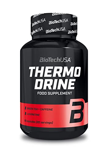 BioTechUSA Thermo Drine | 8 Ingredientes Activos | con Cromo y Fuentes Naturales de Cafeína | Aumenta la Energía y el Metabolismo | Sin Gluten, 60 cápsulas
