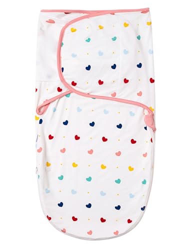Image of Organic Baby Swaddle Sleep Sacks Newborn Swaddles Blanket Boys Girls Essentials Wearable Wrap, Heart, 3-6Months