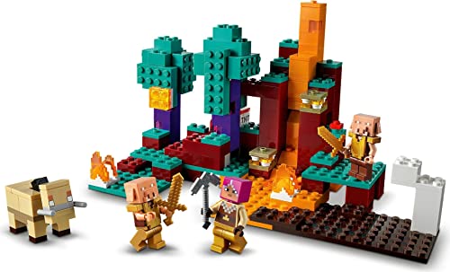 Image of LEGO Minecraft Warped Forest 21168 Toy Blocks|Present|Video Game|Boys|Girls|Ages 8 And Up|Multicolor