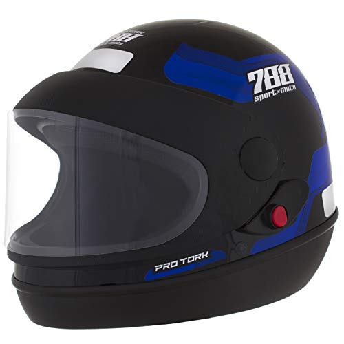 Pro Tork Capacete Sport Moto 788 60 Preto/Azul