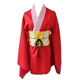 Anime Gintama Cosplay Costumes Kagura Leader Kimono Halloween Carnival Party (S) Red