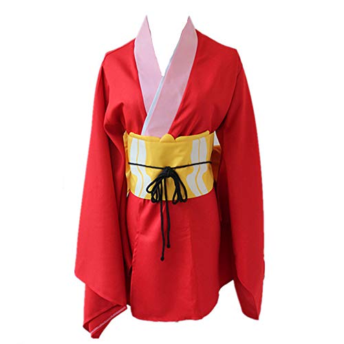 Anime Gintama Cosplay Costumes Kagura Leader Kimono Halloween Carnival Party (M) Red