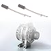 2 Pair Carbon Brush Replacement Compatible with Valeo Alternator PX602 PX60 092950 300722 92950 Vehicle Alternator Regulator Carbon Brushes with Spring 15.4mmx6.4mmx4.6mm