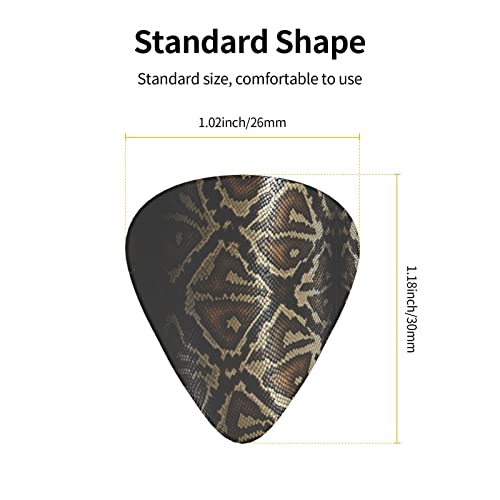 Pack de 12 médiators en peau de serpent pour guitare électrique Guitare acoustique Diverses guitares - Les Beatles, Paul McCartney, John Lennon, RIngo Starr, George Harrison Pack de 12 médiators en peau de serpent pour guitare électrique Guitare acoustique Diverses guitares – Image 4