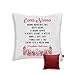 Cuscino Bicolore Bianco/Rosso con imbottitura 40X40 cm Cara Nonna Festa dei nonni Regalo nonna