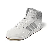 Reguläre Passform adidas Herren Hoops 3.0 Mid Lifestyle Basketball Classic Vintage Shoes Sneaker, core White/Grey Two/GUM4, 46 EU