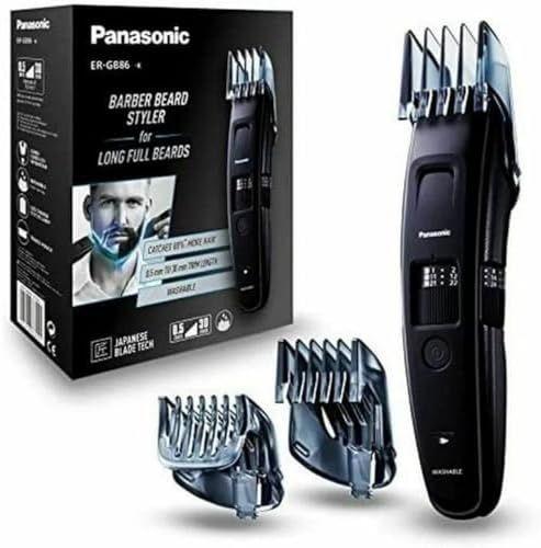 Panasonic ER-GB86 Barttrimmer, High-Torque DC Motor, 58 Längeneinstellungen, Waschbar, Kabellos