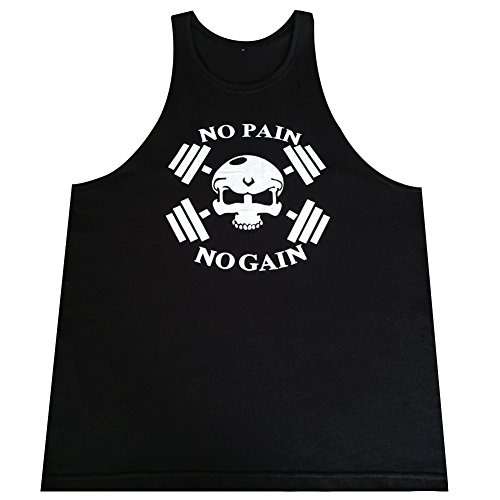 Mens Skull Print Stringer Bodybuilding Gym Tank Tops Sleeveless Workout Shirt Fitness Vest2