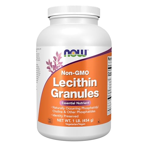 NOW Supplements Lecithin Granules with naturally occurring Phosphatidyl Choline and Other Phosphatides 1-Pound