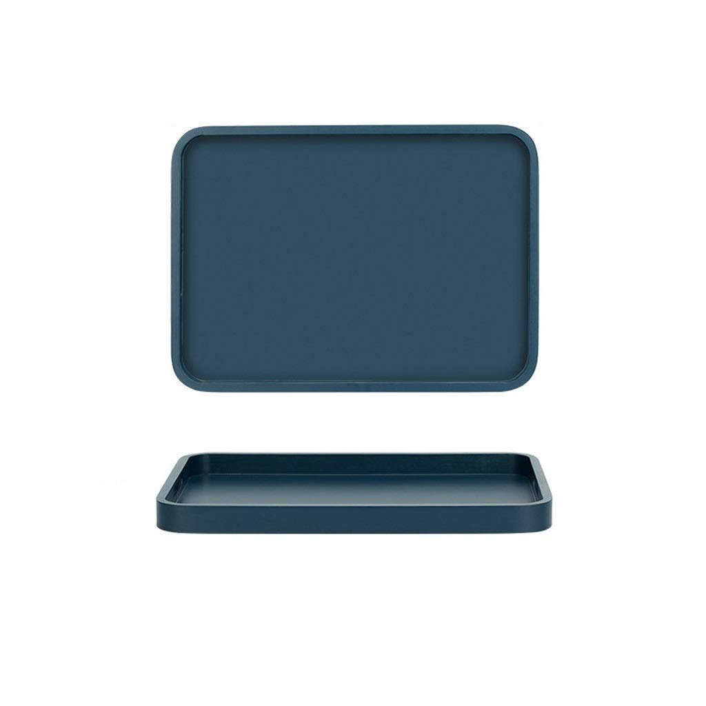 Plateau alimentaire de cuisine rectangulaire pour tasses de thé et fruits