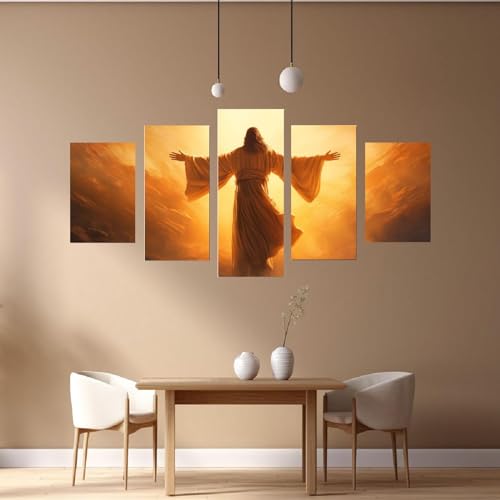 Image chrétienne jésus décoration murale salon et affiche religieuse 50x100 - 2