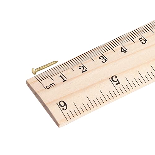 QUARKZMAN Kleine winzige Messingnägel 1,2x12mm für DIY Dekorative Bilder Holzkisten Haushaltszubehör 100 Stück