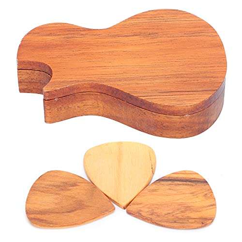 Porte-médiator avec 3 médiators en bois - Les Beatles, Paul McCartney, John Lennon, RIngo Starr, George Harrison Porte-médiator avec 3 médiators en bois