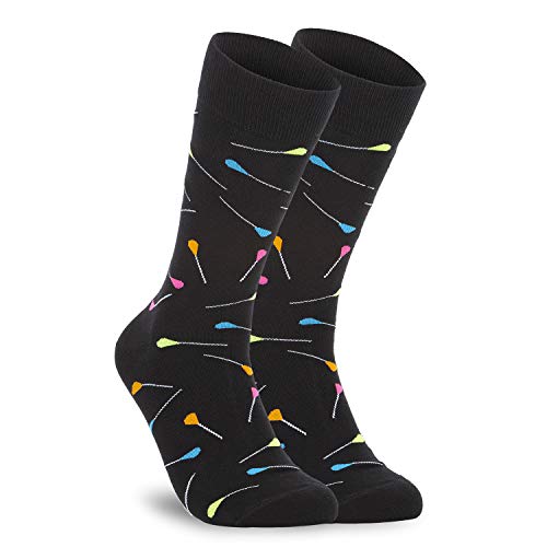 Lacrosse Socks With Neon Sticks, Calf Length, Great Lacrosse Gift (Shoe Size 8-13)