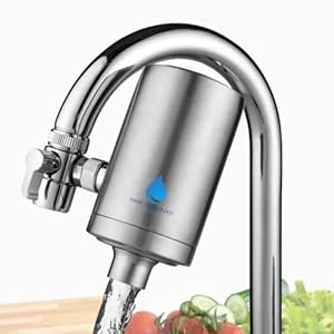 HAHN Technology Edelstahl Wasserhahnfilter mit Aktivkohle