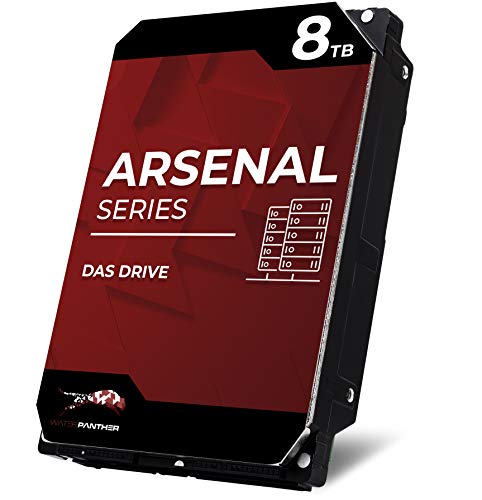Water Panther WP Arsenal 8TB SAS 12Gb/s 7200RPM 3.5-Inch DAS Hard Drive for Storage Server, Enterprise JBOD, Business RAID Workstation, Internal SAS LFF HDD (Renewed)