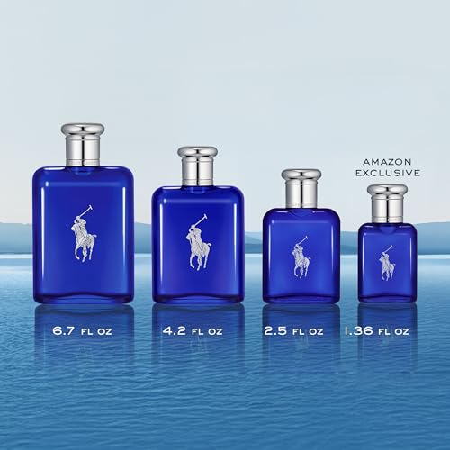 Image of RALPH LAUREN FRAGRANCES - Polo Blue - Eau de Toilette - Men's Cologne - Aquatic & Fresh - With Citrus, Sage, and Suede - Medium Intensity