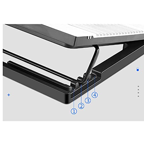 Base enfriadora para laptop con ventilador LED y control LCD miniatura 7