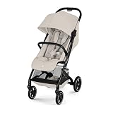CYBEX Gold Passeggino BEEZY con posizione reclinabile ergonomica, Dalla nascita a circa 4 anni (max. 22 kg), Pieghevole in modo compatto, Sistema di cinture a una mano, Dune Grey