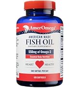 AmerOmega - Preferred Triglyceride Omega-3 Fish Oil for Heart Health Support - Wild-Caught Alaska...