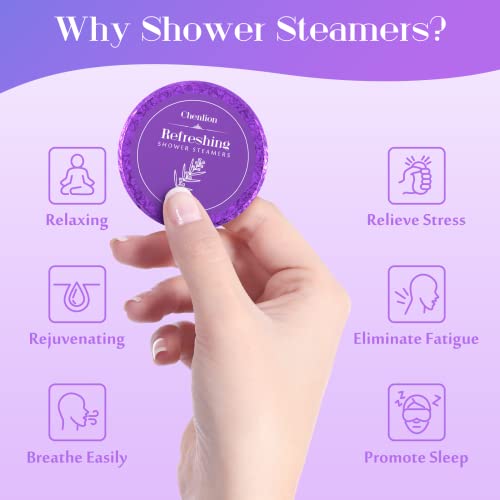 Shower Steamers Aromatherapy 18-Pack Shower Bombs For Women, Eucalyptus Lavender Menthol Essential Oil Shower Steamer, Organic Shower Tablets Valentines Day Birthday Gifts For Women Men #TOP2