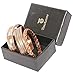 Touchstone Copper magnetic bracelet Tibetan style. Hand forged with solid and high gauge pure copper. Set of 3 different designs with 3 metal shades.