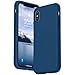 SURPHY Silicone Case for iPhone X iPhone Xs Case, Thicken Liquid Silicone Shockproof Protective Case Cover (Full Body Thick Case with Microfiber Lining) Compatible with iPhone X XS 5.8, Blue Horizon